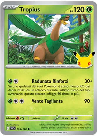 Tropius #005/128 — 30° Anniversario