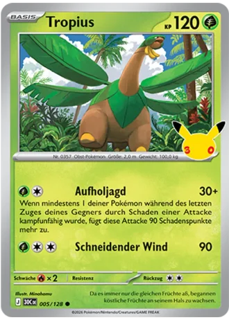 Tropius #005/128 — 30 Jahre
