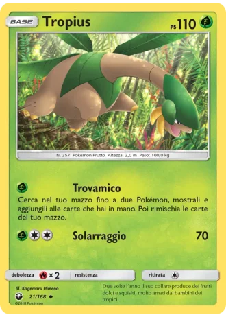 Tropius #21/168 — Tempesta Astrale