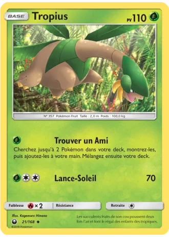Tropius #21/168 — Tempête Céleste