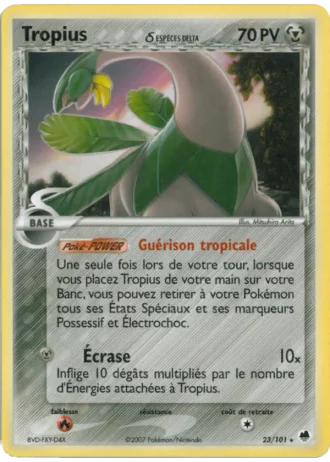 Tropius #23/101 — EX Île des Dragons