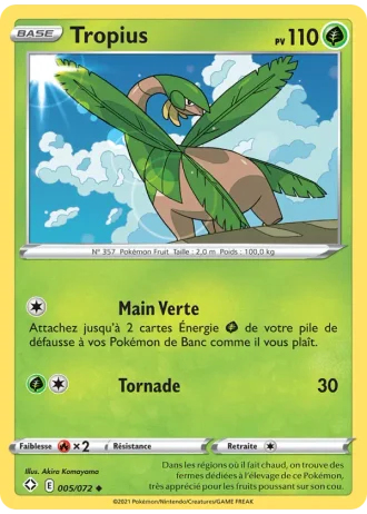 Tropius #5/72 — Destinées Radieuses