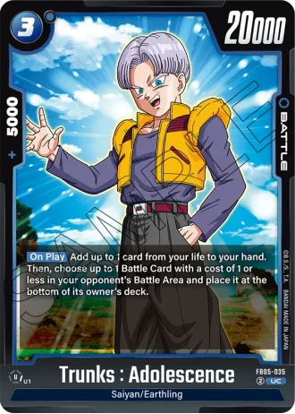 Trunks : Adolescence  FB05-035 — New Adventure (FB05)