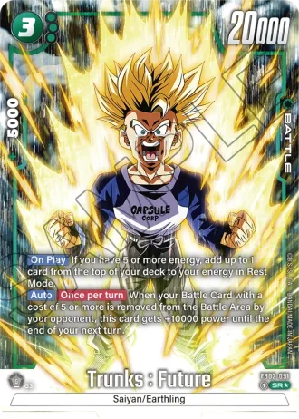 Trunks : Future (Alternative Art) FB02-091 — Blazing Aura (FB02)