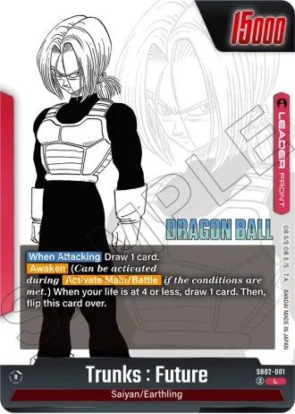 Trunks : Future SB02-001 — Manga Booster 02 (SB02)