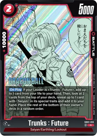 Trunks : Future  SB02-010 — Manga Booster 02 (SB02)