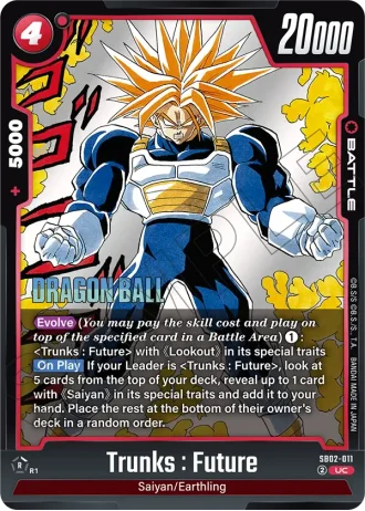Trunks : Future SB02-011 — Manga Booster 02 (SB02)