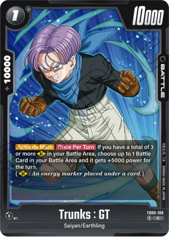 Trunks : GT FB09-108 — Dual Evolution (FB09)