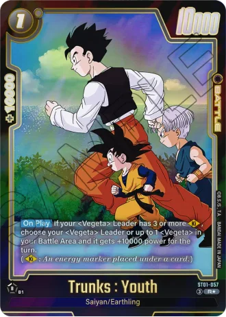 Trunks : Youth (Alternative Art) ST01-057 — Story Booster 01 (ST01)
