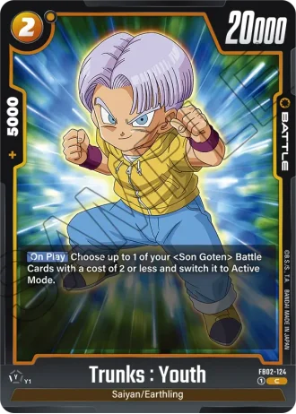 Trunks : Youth  FB02-124 — Blazing Aura (FB02)
