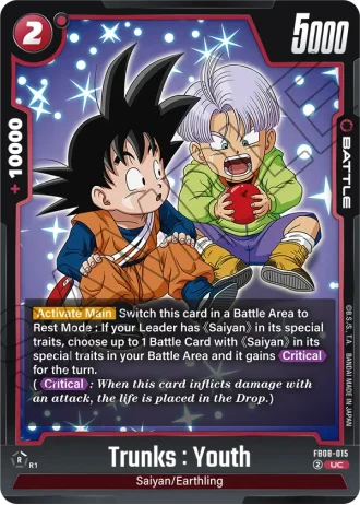 Trunks : Youth FB08-015 — Saiyan's Pride (FB08)