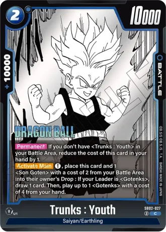 Trunks : Youth SB02-027 — Manga Booster 02 (SB02)