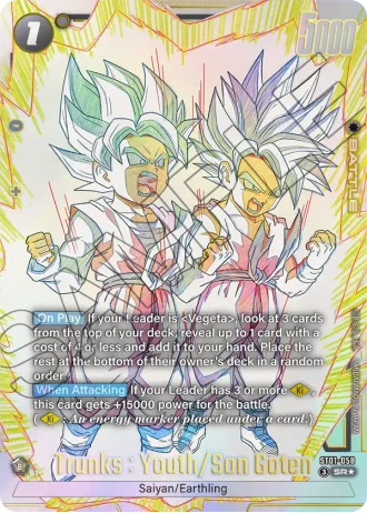 Trunks : Youth/Son Goten (Alternative Art) ST01-058 — Story Booster 01 (ST01)