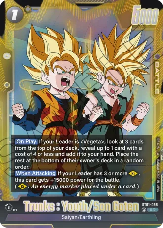 Trunks : Youth/Son Goten ST01-058 — Story Booster 01 (ST01)