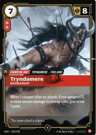 Tryndamere, Barbarian #034/298 — Organized Play Promos