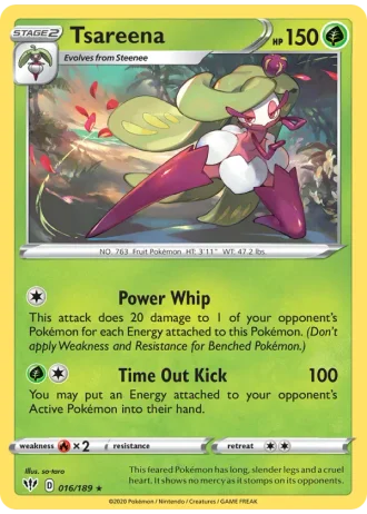 Tsareena #16/189 — Darkness Ablaze