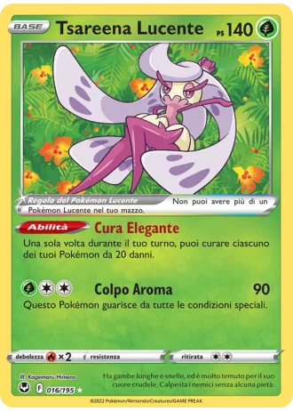Tsareena Lucente #016/195 — Tempesta Argentata