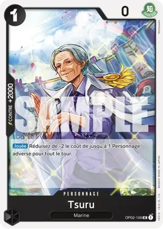 Tsuru (OP02-106) (Jolly Roger Foil) — ONE PIECE CARD THE BEST (PRB01)
