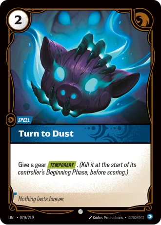 Turn to Dust #070/219 — Unleashed