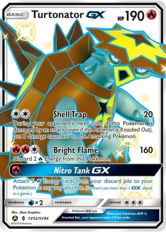 Turtonator GX SV52/94 — Shiny Vault (Hidden Fates)