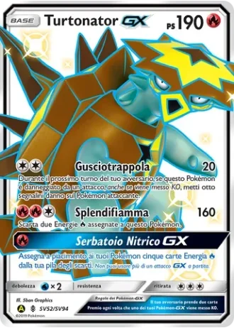 Turtonator GX SV52/94 — Tesoro Cromatico (Destino Sfuggente)