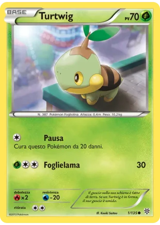 Turtwig #1/135 — Uragano Plasma