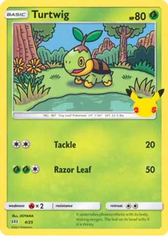 Turtwig #4 — McDonald's Collection 2021