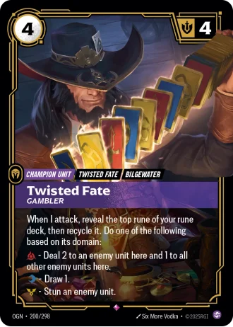 Twisted Fate, Gambler #200/298 — Origins