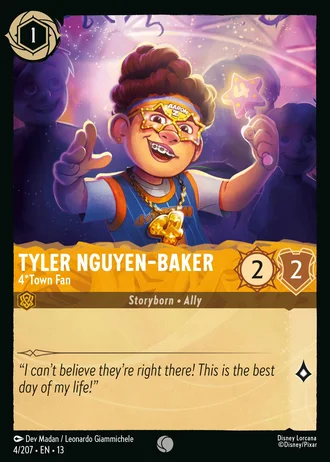 Tyler Nguyen-Baker - 4*Town Fan #4/261 — Attack of the Vine!