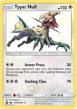 Type: Null SV45 — Shiny Vault (Hidden Fates)