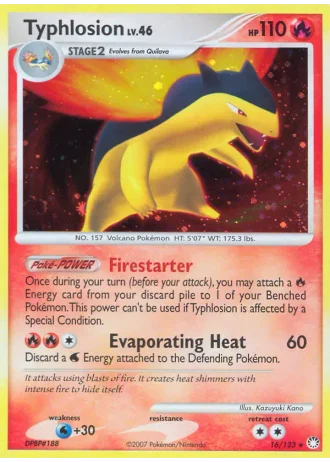 Typhlosion #16/123 — Tesori Misteriosi