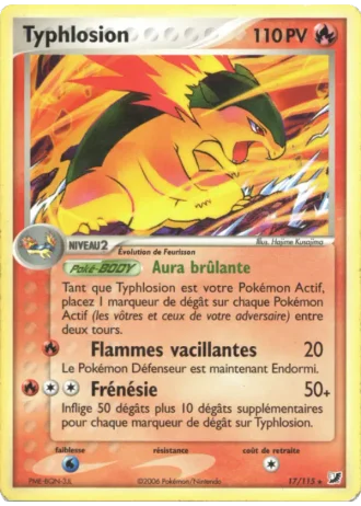 Typhlosion #17/115 — EX Forces Cachées