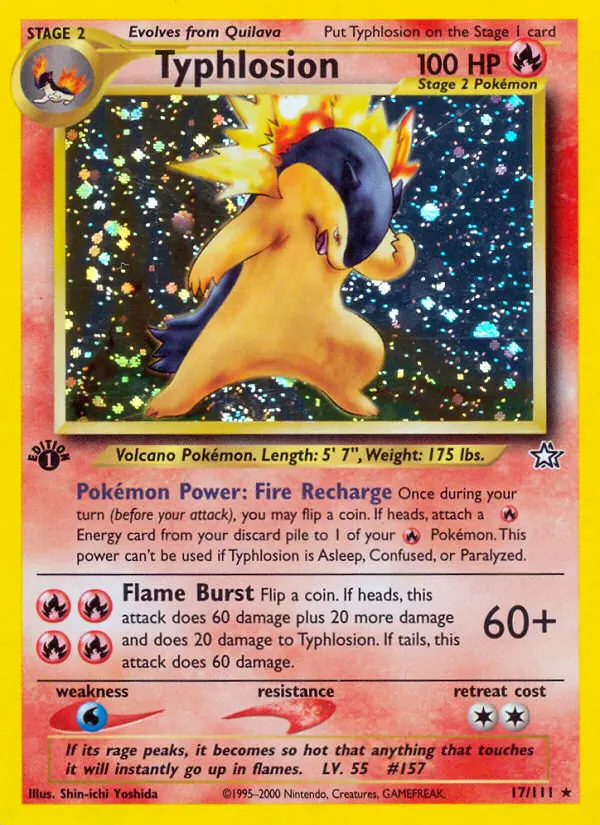 Typhlosion (1st Edition) #17 — Neo Genesis (1st Edition)