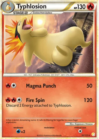 Typhlosion #32/123 — HeartGold SoulSilver
