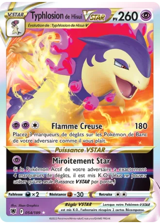 Typhlosion de Hisui VSTAR #054 — Astres Radieux