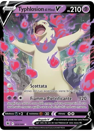 Typhlosion di Hisui V #053/189 — Lucentezza Siderale