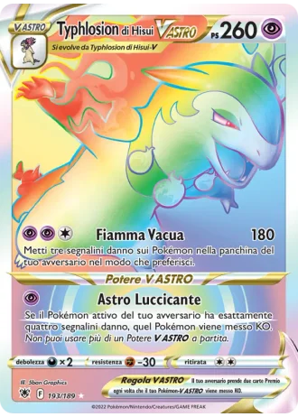 Typhlosion di Hisui V ASTRO #193/189 — Lucentezza Siderale