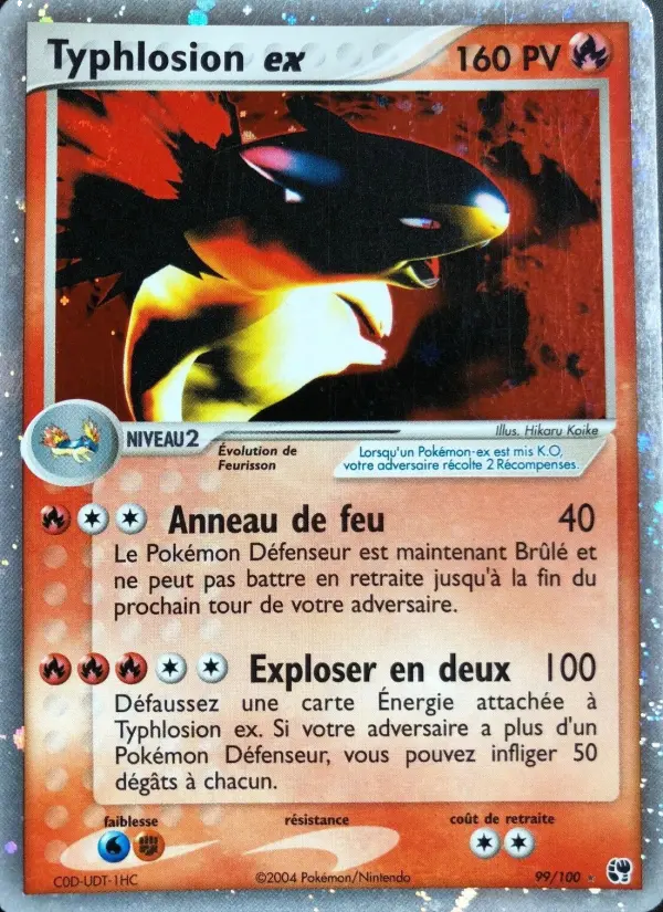 Typhlosion ex #99 — EX Tempête de sable