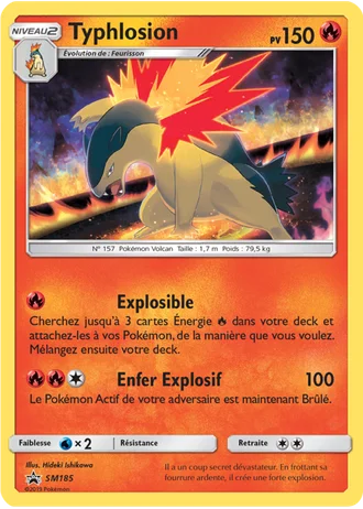 Typhlosion SM185 — Soleil & Lune Promos