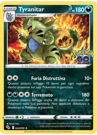 Tyranitar #043/78 — Pokémon GO