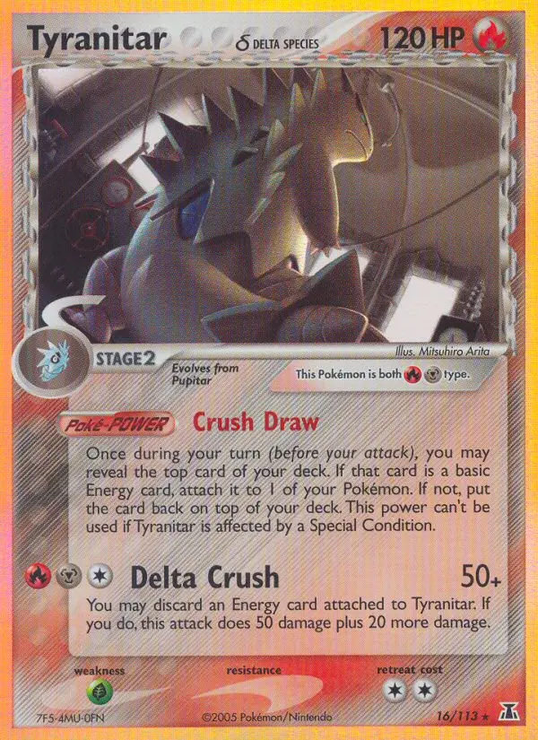 Tyranitar #16 — EX Specie Delta