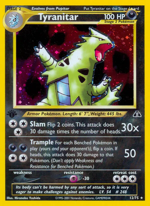 Tyranitar (1st Edition) #12 — Neo Discovery (1st Edition)