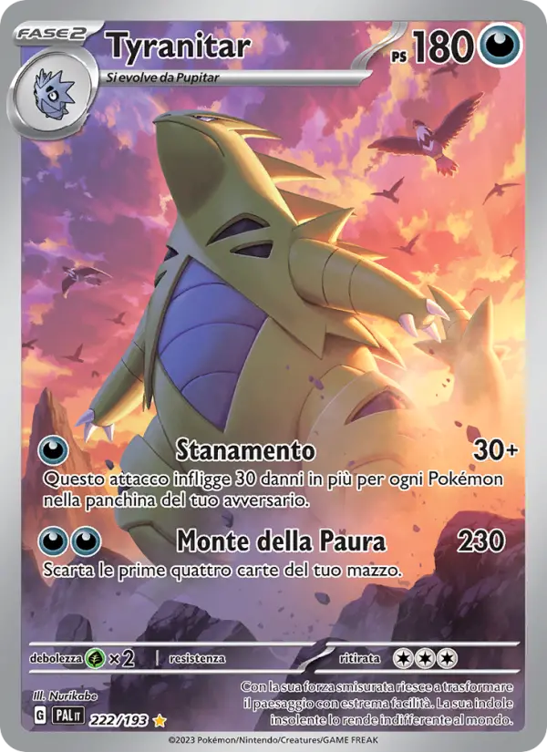 Tyranitar #222 — Evoluzioni a Paldea