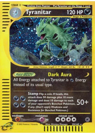 Tyranitar #29 — Expedition Base Set