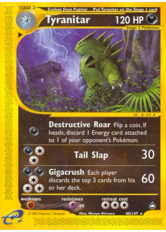 Tyranitar #40 — Aquapolis