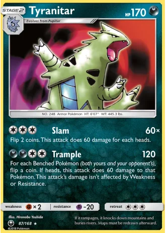 Tyranitar #87 — Celestial Storm