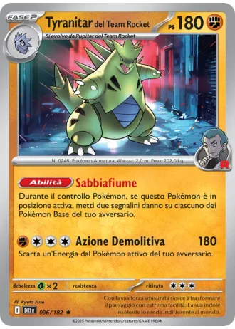 Tyranitar del Team Rocket #096/182 — Rivali Predestinati