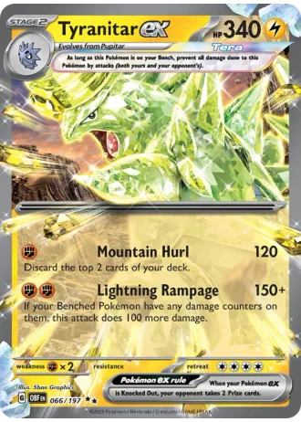 Tyranitar ex #066 — Obsidian Flames