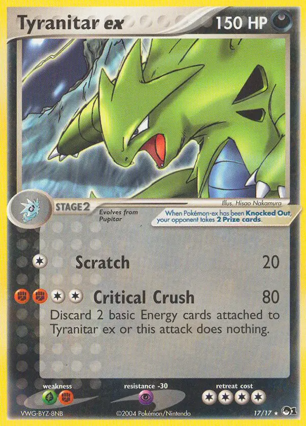 Tyranitar ex #17 — POP Series 1