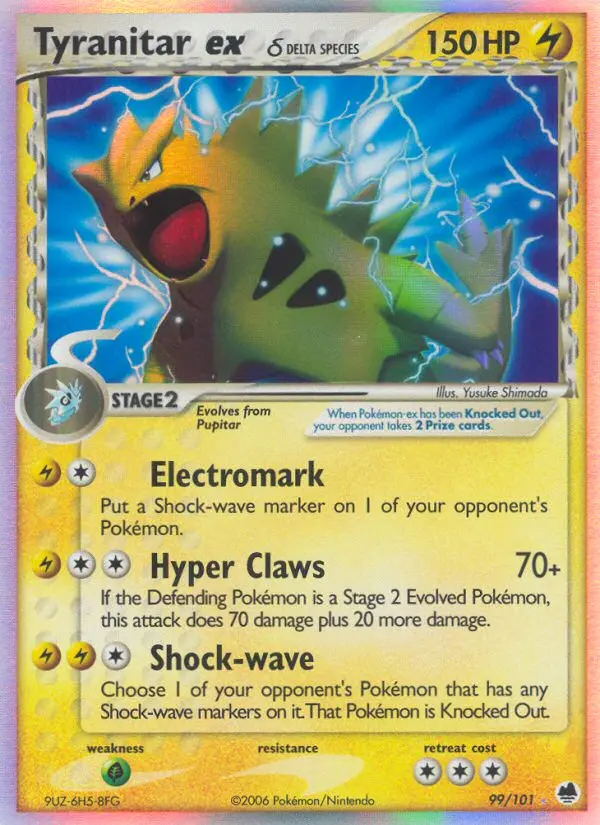 Tyranitar ex #99 — EX L'Isola dei Draghi